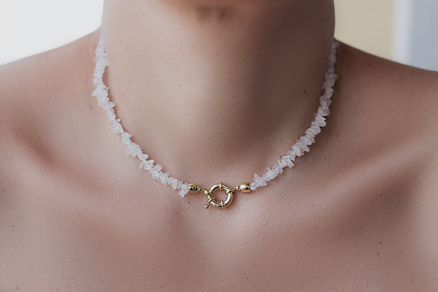 Collana con pietre naturali ghiaia