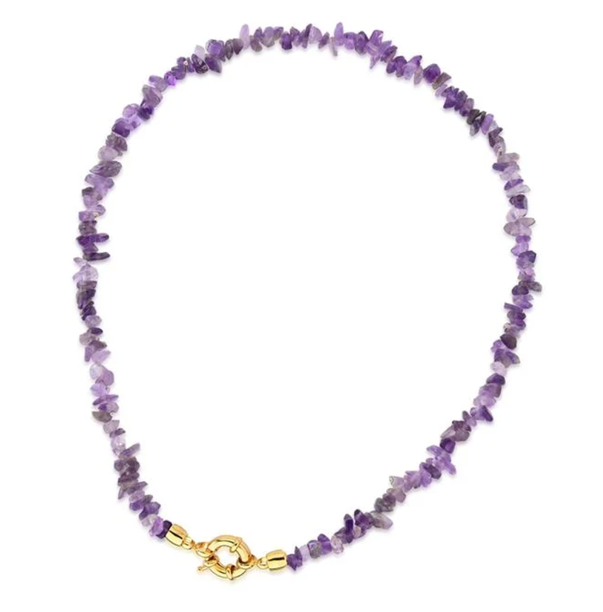 Collana con pietre naturali ghiaia