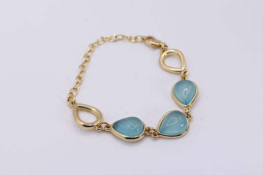 Bracciale con effetto perlato