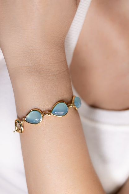 Bracciale con effetto perlato