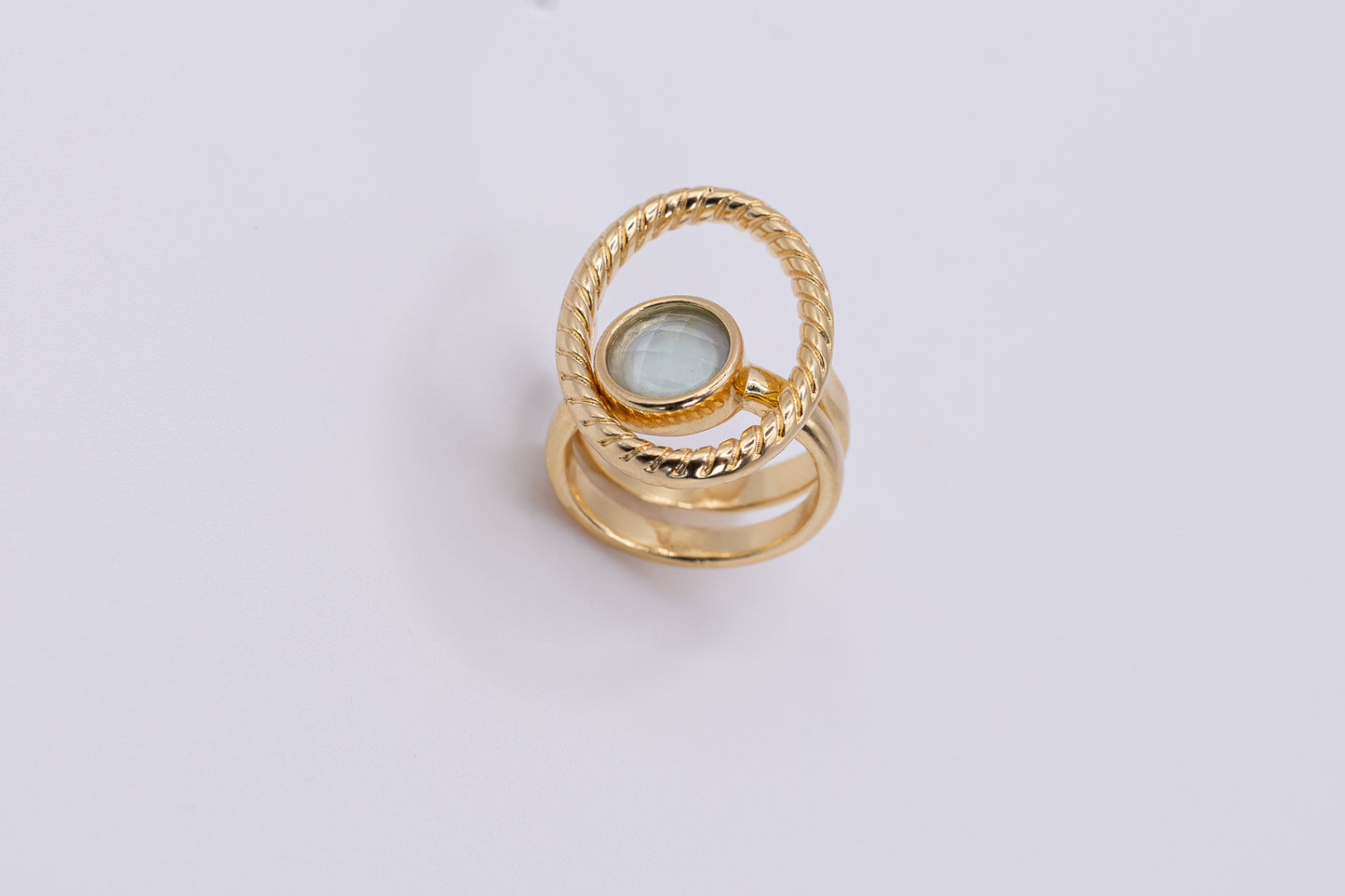 Anello 3 in 1 placcato oro