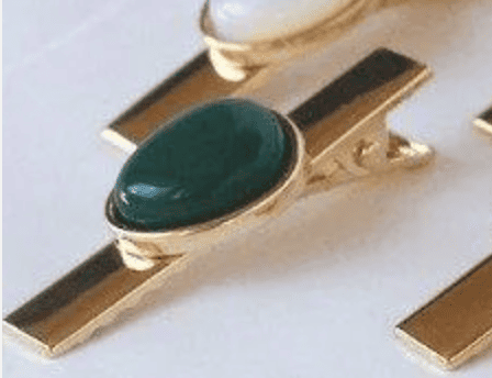 Fermaglio per capelli placcato oro