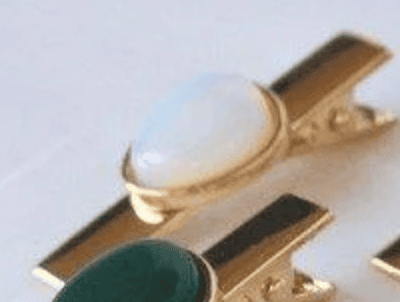 Fermaglio per capelli placcato oro